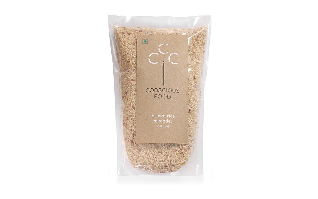 Conscious Food Brown Rice Sikander Natural   Pack  1 kilogram